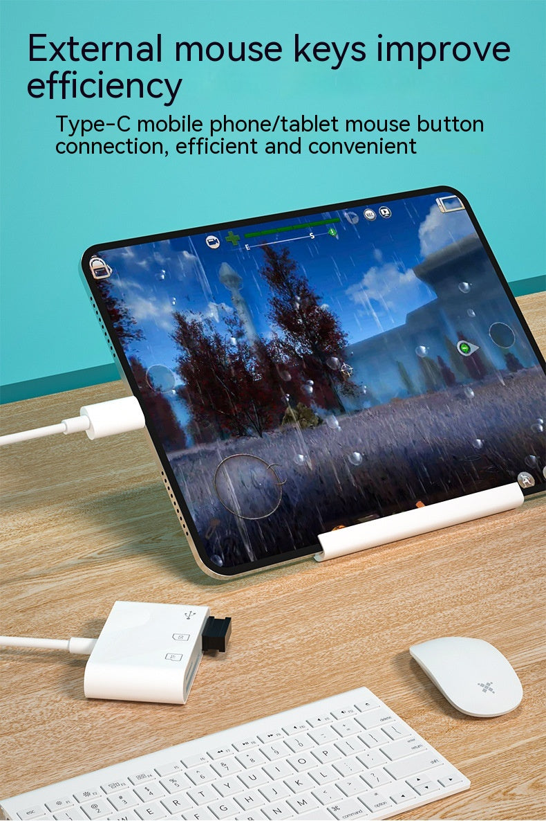 3-i-1 USB-C-adapter – Læs SD/TF-kort + USB