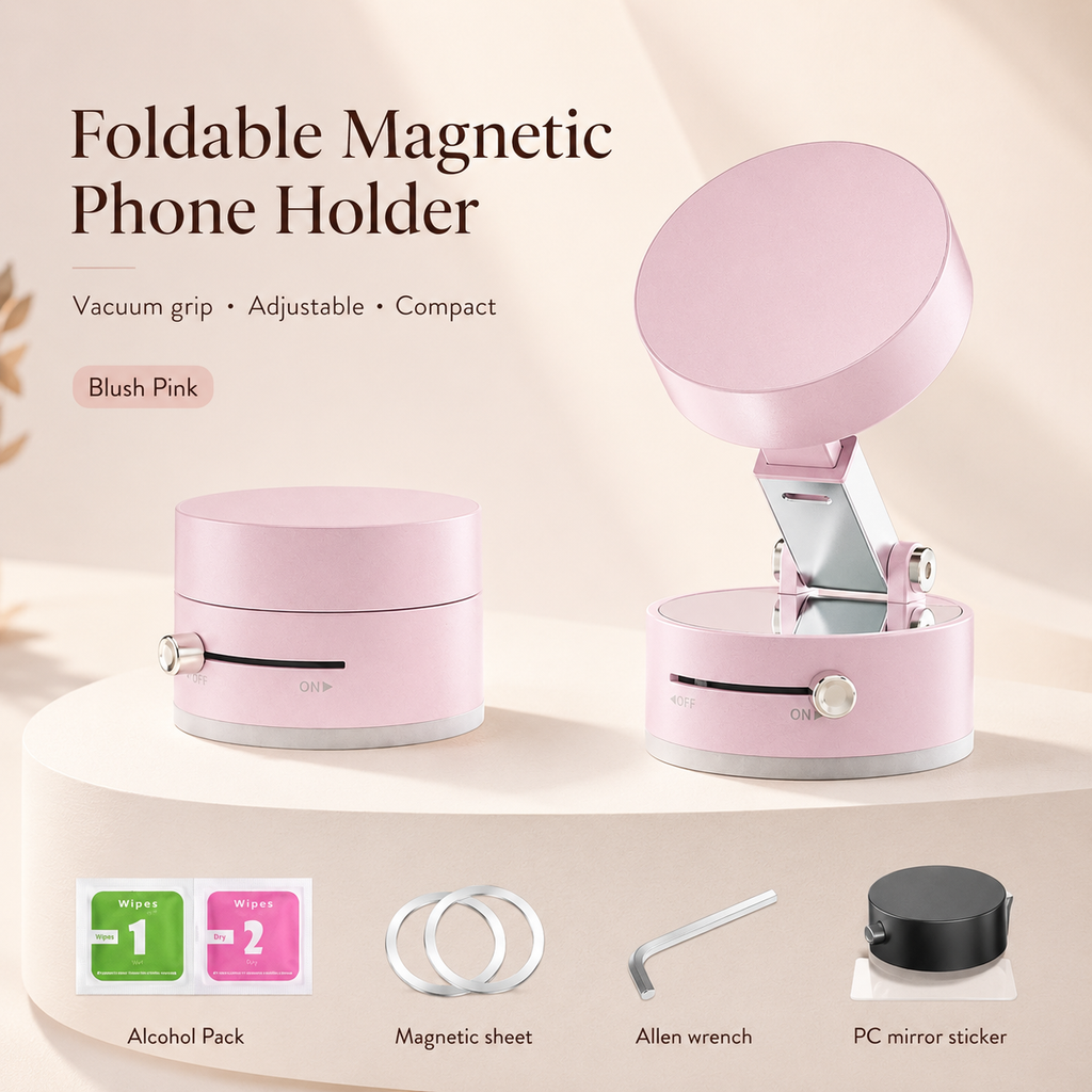 Magnetic Vacuum Car Phone Holder – Hands-Free & Secure